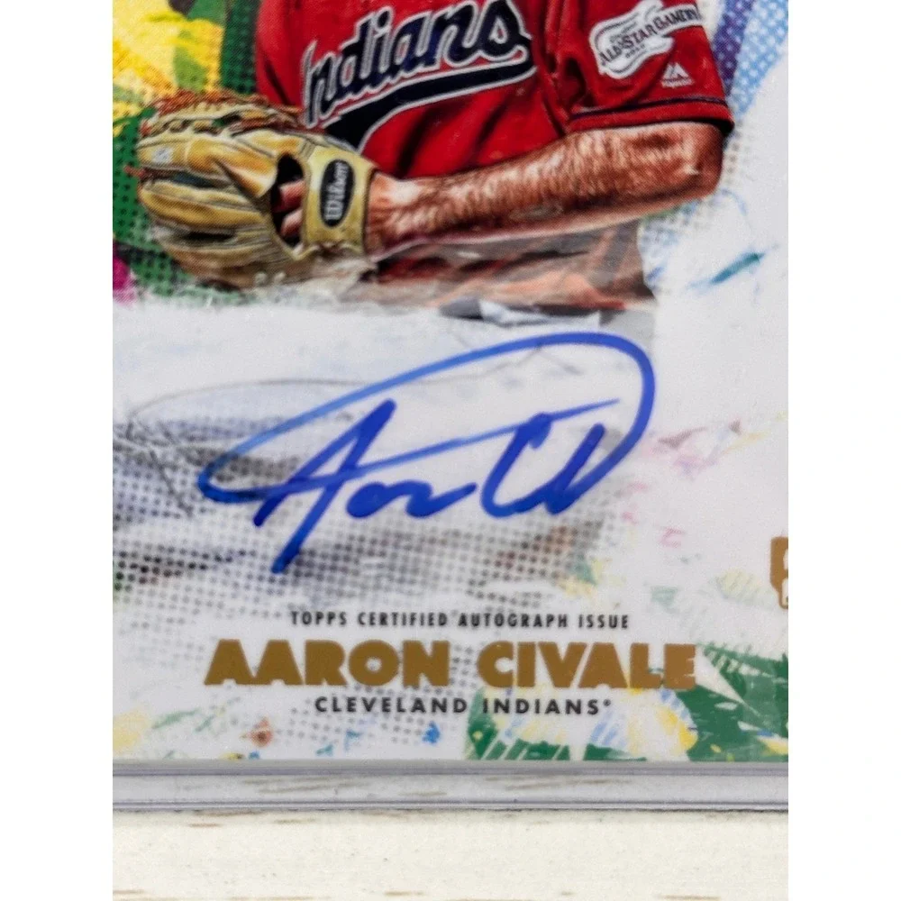 Aaron Civale 2020 Topps‎ Inception Autograph RC Cleveland Indians Baseball Card